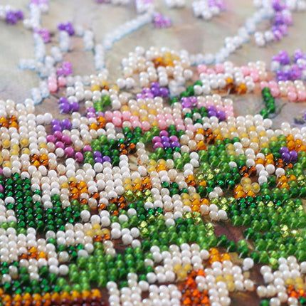 DIY Bead Embroidery Kit "Tender bouquet"