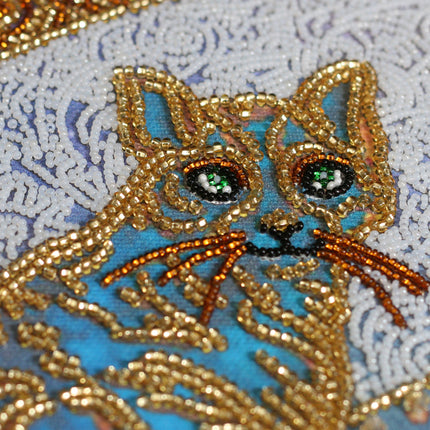 DIY Bead Embroidery Kit "Мoon walk" 11.8"x16.1" / 30.0x40.8 cm