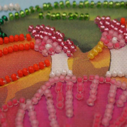 DIY Bead Embroidery Kit "Young magician"  5.9"x5.9" / 15.0x15.0 cm