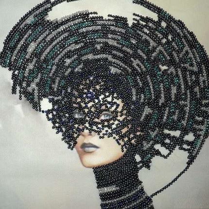 DIY Bead Embroidery Kit "Morgana" 10.2"x11.8" / 26.0x30.0 cm