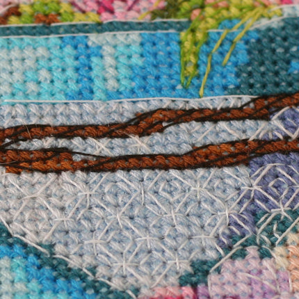 DIY Cross Stitch Kit "Easter bunny" 5.1"x6.3"
