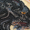 DIY Bead Embroidery Kit "Black Diamond" 16.9"x12.2" / 43.0x31.0 cm