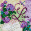 DIY Bead Embroidery Kit "Love"  5.9"x5.9" / 15.0x15.0 cm