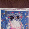 DIY Bead Embroidery Kit "Owl and alarm clock"  5.9"x5.9" / 15.0x15.0 cm