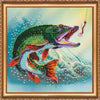 DIY Bead Embroidery Kit "On the hook" 11.8"x11.8" / 30.0x30.0 cm