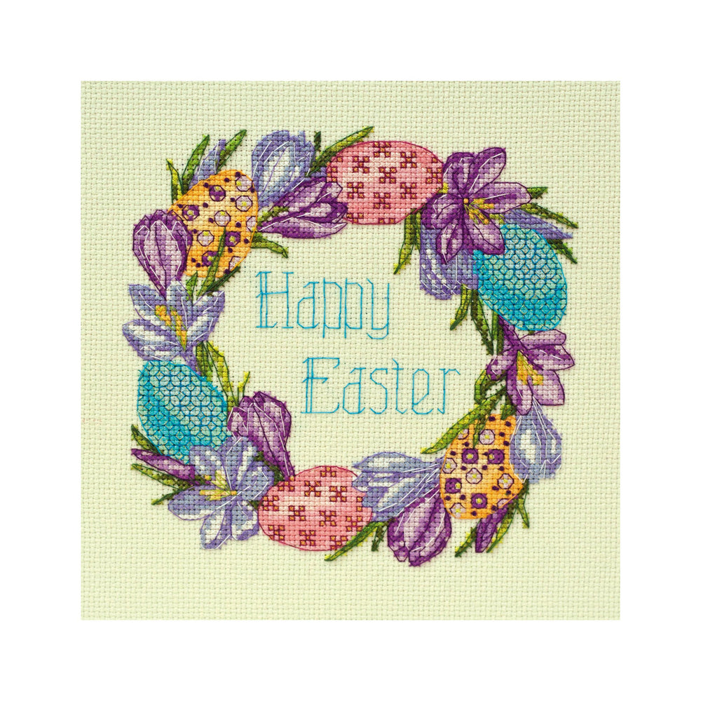 DIY Cross Stitch Kit "Easter" 6.3"x6.3"