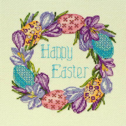 DIY Cross Stitch Kit "Easter" 6.3"x6.3"