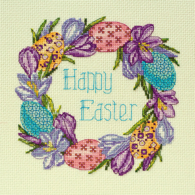 DIY Cross Stitch Kit "Easter" 6.3"x6.3"