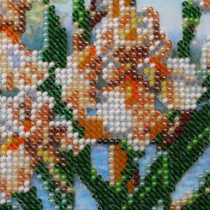 DIY Bead Embroidery Kit "Spring is everywhere-1" 10.2"x13.8" / 26.0x35.0 cm
