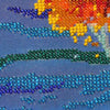 DIY Bead Embroidery Kit "Fire in sky blue - 3" 13.4"x17.7" / 34.0x45.0 cm