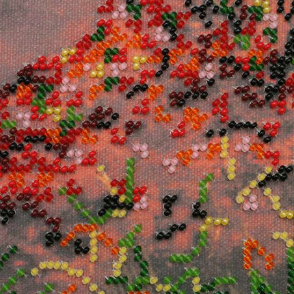 DIY Bead Embroidery Kit "Autumn scenes-1" 7.9"x16.9" / 20.0x43.0 cm