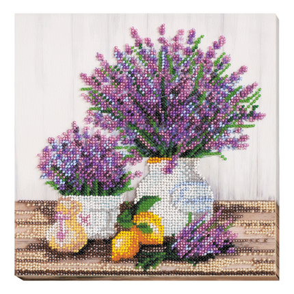 DIY Bead Embroidery Kit "Lavander's aroma"