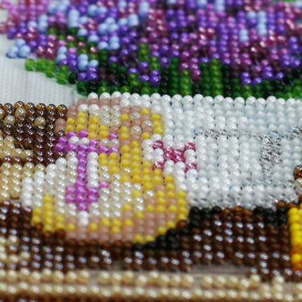 DIY Bead Embroidery Kit "Lavander's aroma"