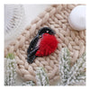 Beadwork kit for creating brooch "Bullfinch"