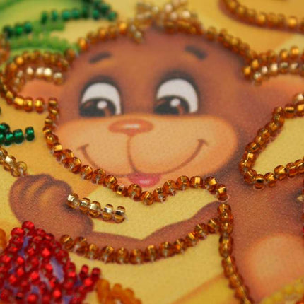 DIY Bead Embroidery Kit "Funny company"  5.9"x5.9" / 15.0x15.0 cm