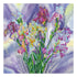 Canvas for bead embroidery "Aquarelle Irises" 11.8"x11.8" / 30.0x30.0 cm