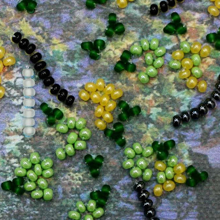 DIY Bead Embroidery Kit "Evening shades"  5.9"x5.9" / 15.0x15.0 cm