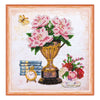 DIY Bead Embroidery Kit "Still lafe with a clock"  5.9"x5.9" / 15.0x15.0 cm