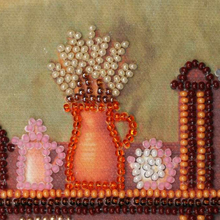 DIY Bead Embroidery Kit "Dinner room buffet" 9.1"x11.8" / 23.0x30.0 cm