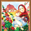 DIY Bead Embroidery Kit "Nearest and dearest" 9.1"x12.6" / 23.0x32.0 cm