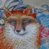 DIY Bead Embroidery Kit "Foxy holiday" 11.8"x15.7" / 30.0x40.0 cm