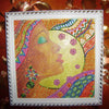 Canvas for bead embroidery "African girl" 7.9"x7.9" / 20.0x20.0 cm