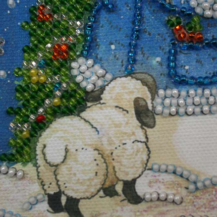 DIY Bead Embroidery Kit "Fairy night"  5.9"x5.9" / 15.0x15.0 cm