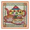 DIY Bead Embroidery Kit "Tea-party"  5.9"x5.9" / 15.0x15.0 cm