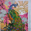 DIY Bead Embroidery Kit "Peacock" 7.9"x11.0" / 20.0x28.0 cm
