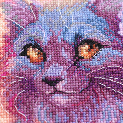 DIY Cross Stitch Kit "Soft Paws" 11.8"x11.8"
