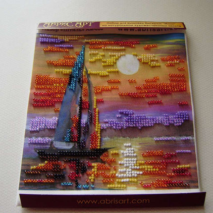 DIY Bead Embroidery Kit "No wind"  5.9"x5.9" / 15.0x15.0 cm