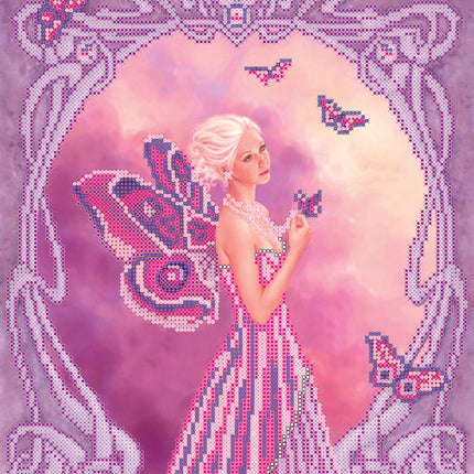Canvas for bead embroidery "Amethyst" 10.2"x11.8" / 26.0x30.0 cm
