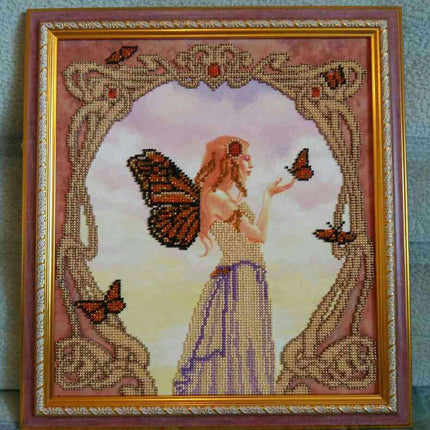 Canvas for bead embroidery "Amber" 10.2"x11.8" / 26.0x30.0 cm