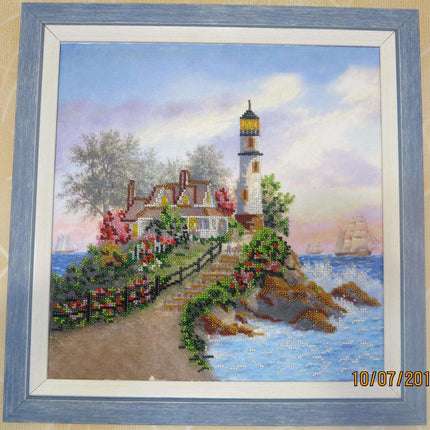 Canvas for bead embroidery "Brigantine" 11.8"x11.8" / 30.0x30.0 cm