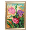 DIY Bead Embroidery Kit "Spring Tulips" 13.4"x9.8" / 34.0x25.0 cm