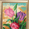 DIY Bead Embroidery Kit "Spring Tulips" 13.4"x9.8" / 34.0x25.0 cm