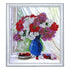 DIY Bead Embroidery Kit "Floxes on the Window" 11.8"x10.6" / 30.0x27.0 cm