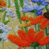 DIY Bead Embroidery Kit "Golden umbrellas" 5.9"x23.6" / 15.0x60.0 cm