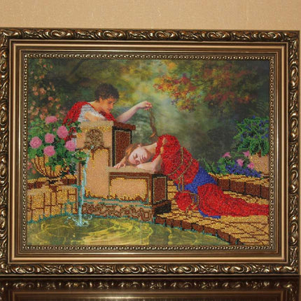 DIY Bead Embroidery Kit "Touch" 15.7"x11.8" / 40.0x30.0 cm