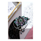 Beadwork kit for creating brooch 