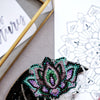 Beadwork kit for creating brooch "Lotus"