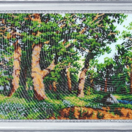 Bead DIY Embroidery Kit "Oak Wood (after I. Shishkin)" 9.1"x14.2"/ 23.0x36.0 cm