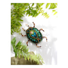 Beadwork kit for creating brooch 