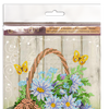 DIY Bead Embroidery Kit "Summer bouquet"  5.9"x5.9" / 15.0x15.0 cm