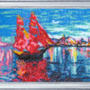 Bead DIY Embroidery Kit "Scarlet Sails" 9.4"x13.8"/ 24.0x35.0 cm