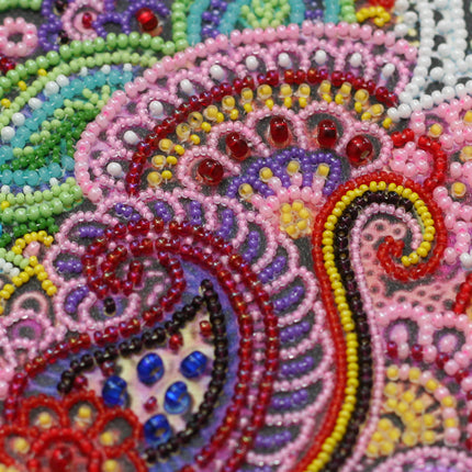 DIY Bead Embroidery Kit "Contemplating…" 11.8"x14.6" / 30.0x37.0 cm