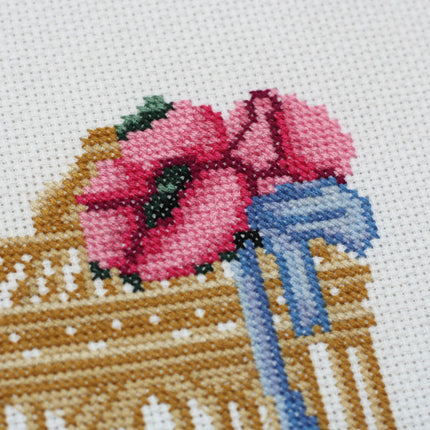 DIY Cross Stitch Kit "Dolly" 9.8"x9.8"