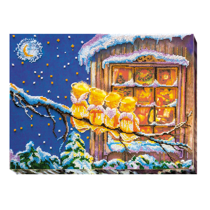 DIY Bead Embroidery Kit "Сute angels" 15.7"x11.8" / 40.0x30.0 cm