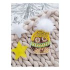 Beadwork kit for creating brooch 