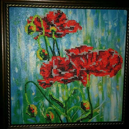 Canvas for bead embroidery "Morning Dew" 7.9"x7.9" / 20.0x20.0 cm